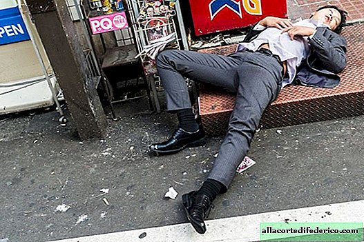 10 fotos de japoneses bêbados por Lee Chapman, que são confusos