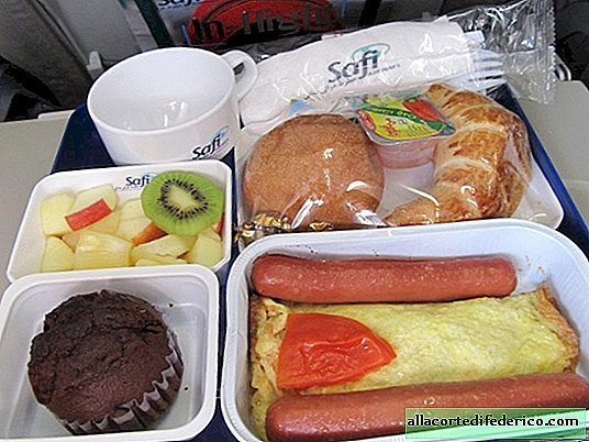รูปถ่ายอาหารบนเครื่องบินที่น่าผิดหวัง 10 รูป