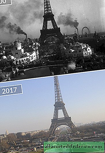 Before and After photos showing how Paris has changed over the past 100 years