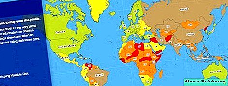 São apresentados mapas dos países mais perigosos para turistas do mundo em 2019