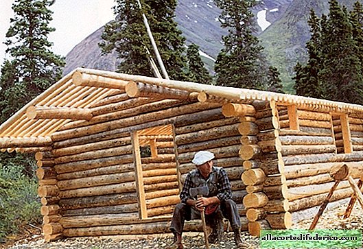 A man built a house in the mountains of Alaska and lived there happy 30 years all alone