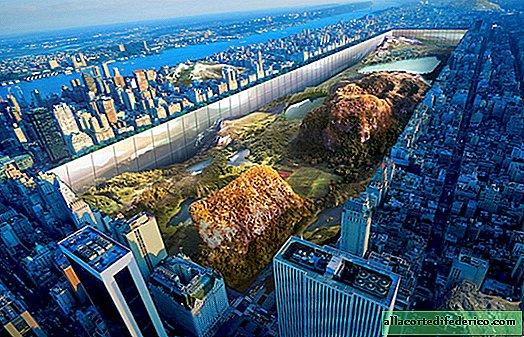 New York Central Park cercado por uma parede de 300 metros