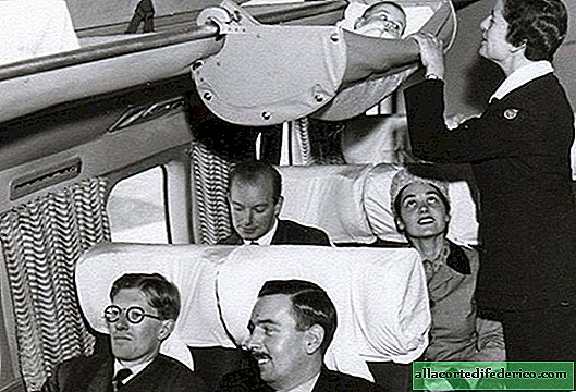Have you already seen how babies traveled on airplanes in the 50s?
