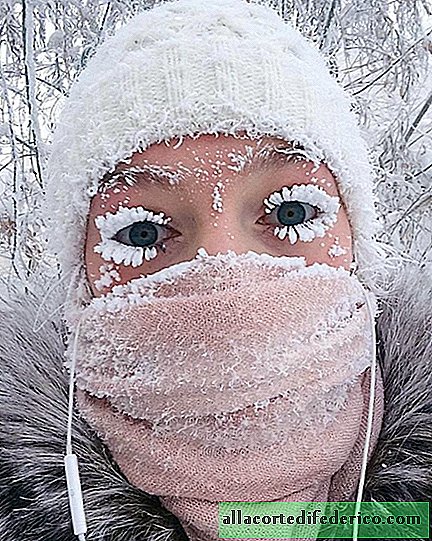 Neue Fotos aus Oymyakon, einem Dorf, in dem ein Thermometer bei -62 ° C Frost brach