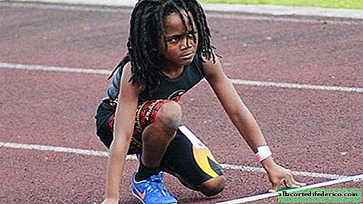 Un garçon de 7 ans qui a battu un record du monde au 100 mètres