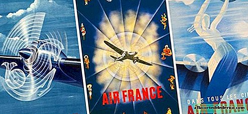 The most beautiful vintage posters of Air France from the most famous artists of France of the 60s