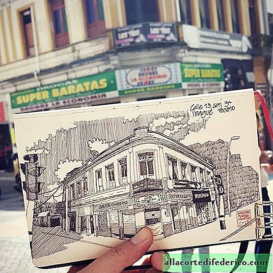 Architect makes amazing drawings about the world around him.