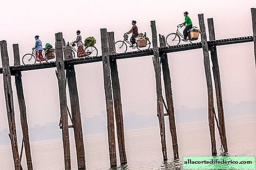 Birma. De beroemde U Bein-brug