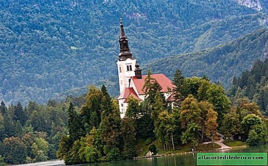 Bled on Slovenian ainoa luonnollinen saari, josta näkymät syke lyö