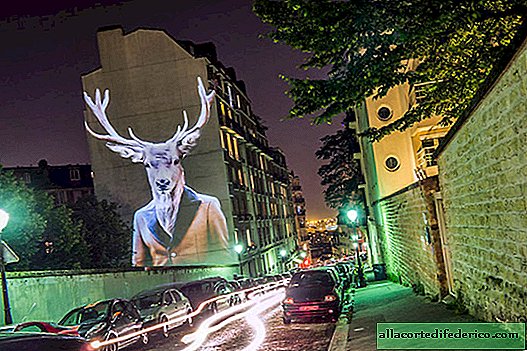 Stijlvolle dieren versierde gebouwen in Parijs