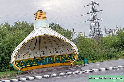 Fantastic bus stops of the era of the USSR