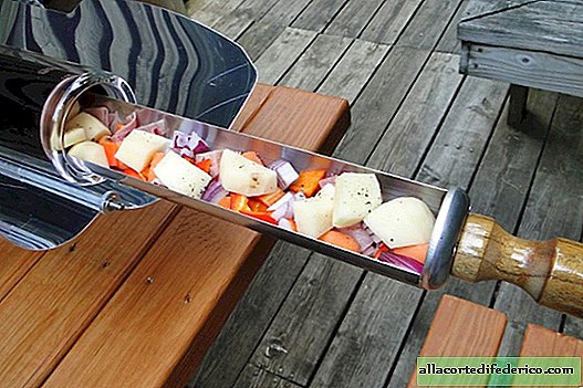 Solar-powered grill: a practical thing for a picnic and longer trips