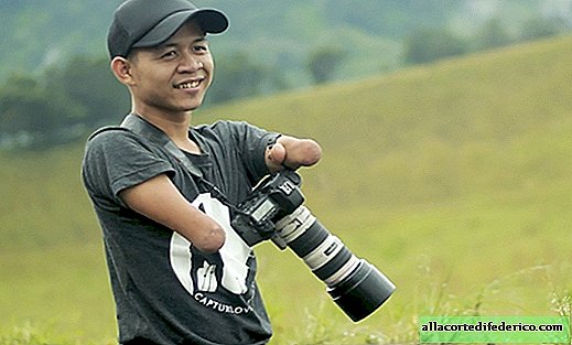 Un photographe indonésien sans bras ni jambes est devenu célèbre pour ses superbes photographies