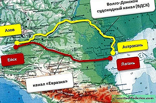 Kanal "Evrazija": kjer načrtujejo izgradnjo novega kanala od Kaspijskega do Črnega morja