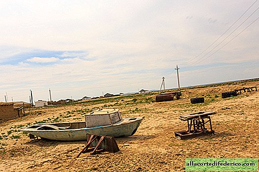 Ship cemetery in the Aral Sea