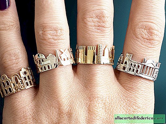 Favorite city on the finger: stunning rings - a new world trend!