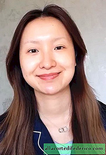 Vor dem Publikum verwandelte sich eine Bloggerin aus China in eine geschminkte Mona Lisa