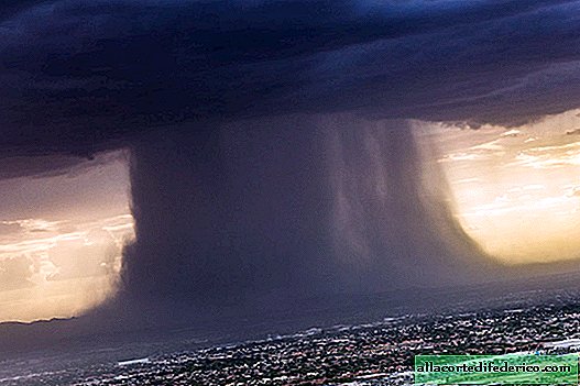 Peste Arizona a reușit să surprindă un microburst incredibil de furtună!