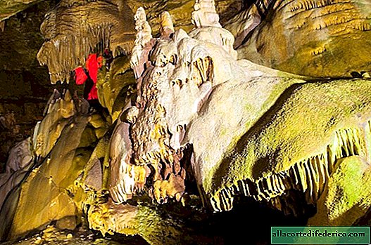 New Athos cave in Abkhazia, which can be reached by rail
