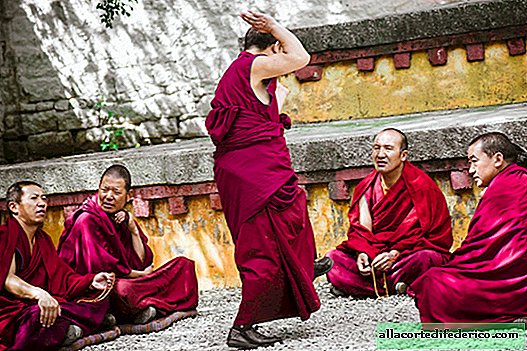 What are the Tibetan monks arguing about?