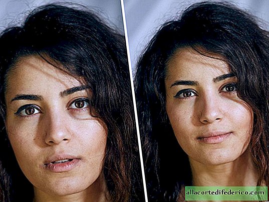 Naked faces: the photographer shot people dressed and naked, and then compared their faces