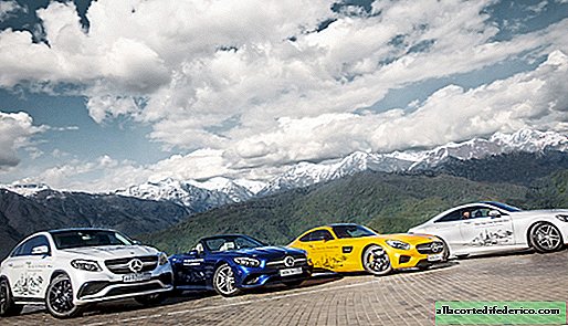 One-day tourist programs in the Sochi region driving a Mercedes-Benz