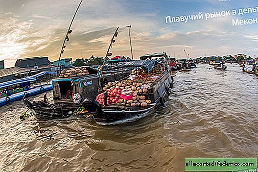 Mekong Delta drijvende markt