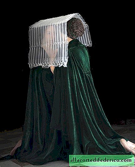 Renesančni polietilen: umetnik iz embalaže izdeluje kostume v renesančnem slogu
