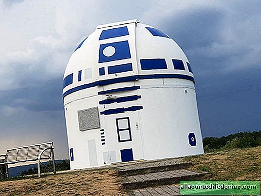 Profesor fanúšikov Star Wars premaľuje observatórium v ​​R2-D2