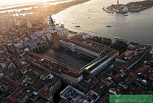 Hermosa foto aérea de Venecia