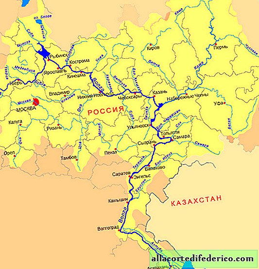نهر الفولغا هو أحد روافد كاما ، ويتدفق الينيسي إلى أنجارا: ولكن لماذا على الخرائط هو كل شيء في الاتجاه المعاكس