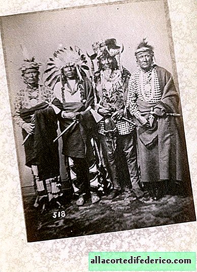 An archive of photographs of the indigenous population of the USA at the end of the 19th century