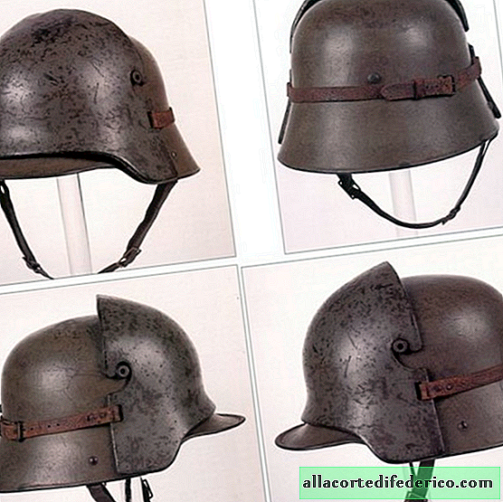 Why did German helmets make "horns"