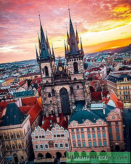 Spectaculaire luchtfoto's van Praag, waarvan de schoonheid duizelig is