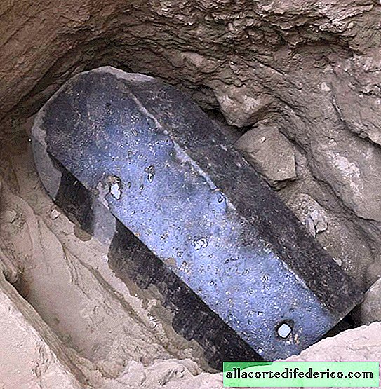 The ominous granite sarcophagus from Alexandria was opened